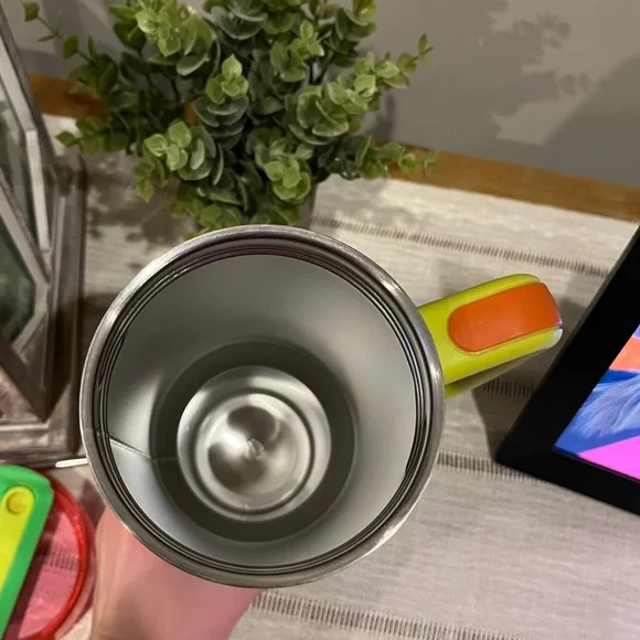 STANLEY Tumbler 40 oz Flowstate Quencher H2.0 BLACK NEON SPRING FLING PINK - Picture 12 of 16